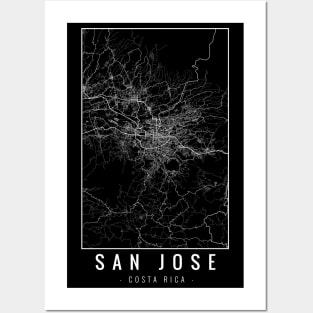 San Jose Costa Rica Minimalist Map Posters and Art